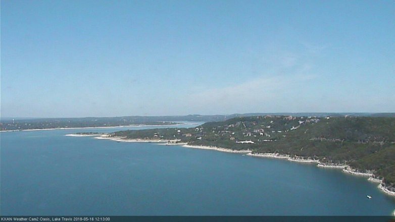 Lake Travis webcam, May 16, 2018 11:15 AM CT