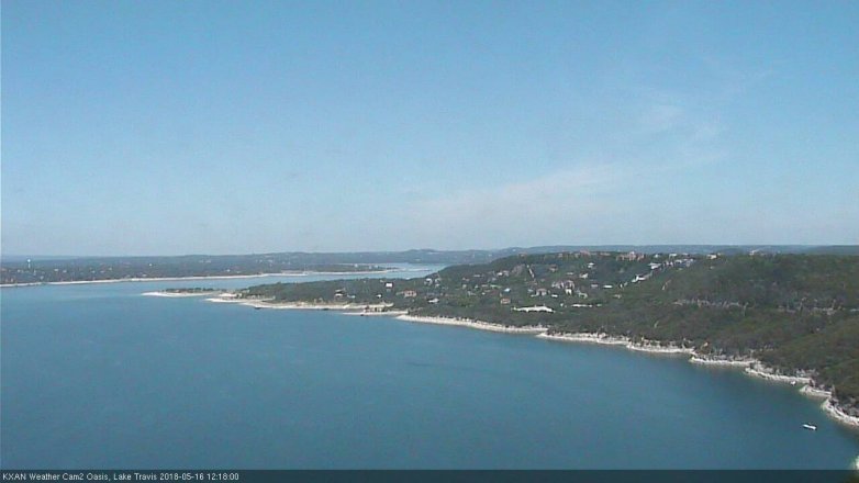 Lake Travis webcam, May 16, 2018 11:20 AM CT