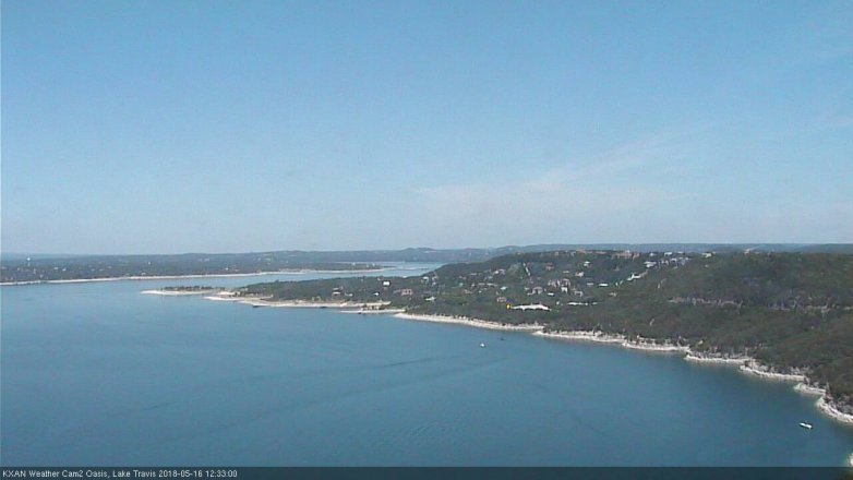Lake Travis webcam, May 16, 2018 11:35 AM CT