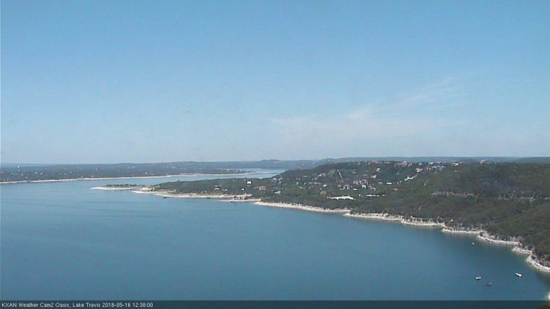 Lake Travis webcam, May 16, 2018 11:40 AM CT