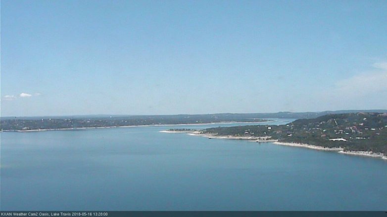 Lake Travis webcam, May 16, 2018 12:30 PM CT