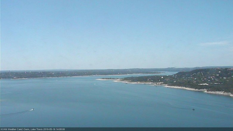 Lake Travis webcam, May 16, 2018 1:10 PM CT