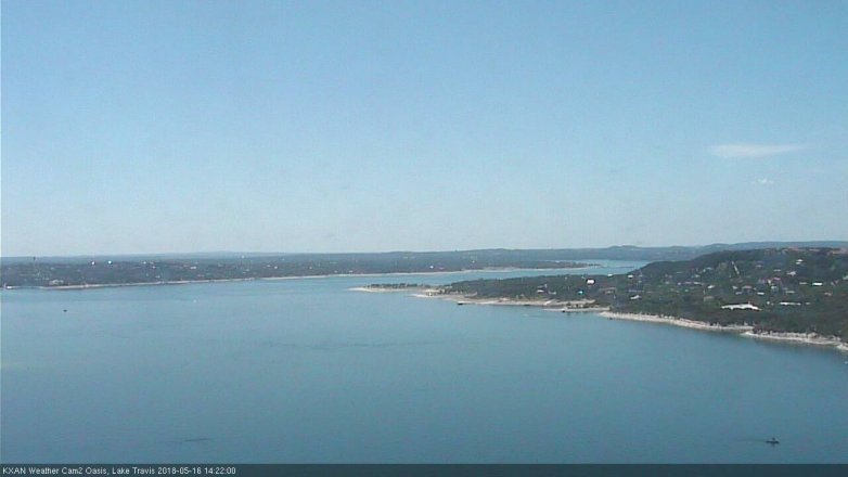 Lake Travis webcam, May 16, 2018 1:25 PM CT