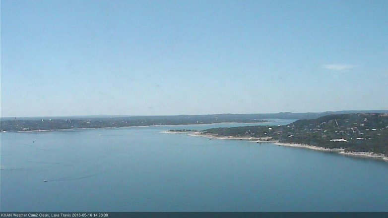 Lake Travis webcam, May 16, 2018 1:30 PM CT