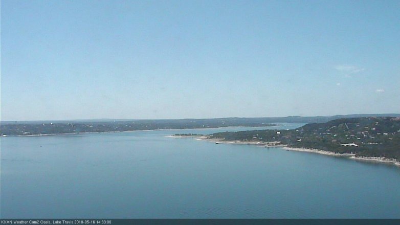 Lake Travis webcam, May 16, 2018 1:35 PM CT