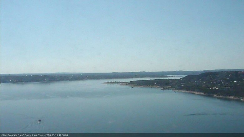 Lake Travis webcam, May 16, 2018 3:35 PM CT