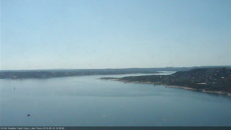 Lake Travis webcam, May 16, 2018 3:40 PM CT
