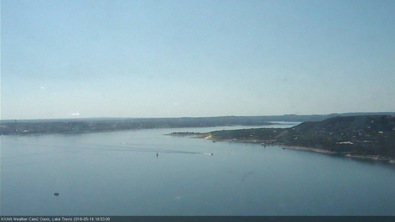 Lake Travis webcam, May 16, 2018 3:55 PM CT