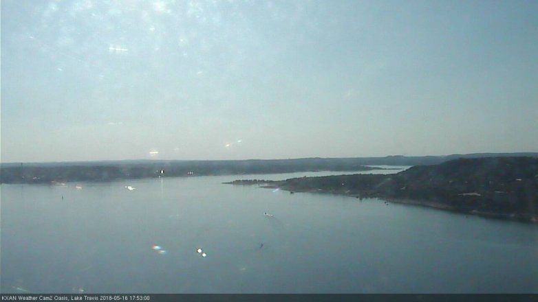 Lake Travis webcam, May 16, 2018 4:55 PM CT