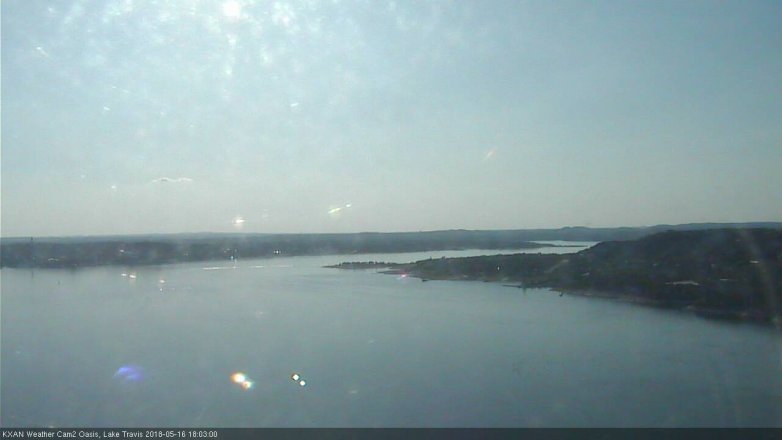Lake Travis webcam, May 16, 2018 5:05 PM CT