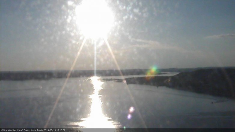 Lake Travis webcam, May 16, 2018 6:15 PM CT