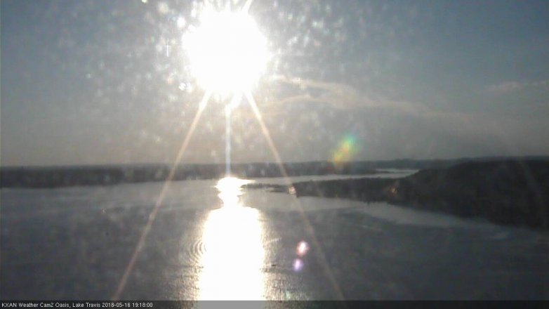Lake Travis webcam, May 16, 2018 6:20 PM CT