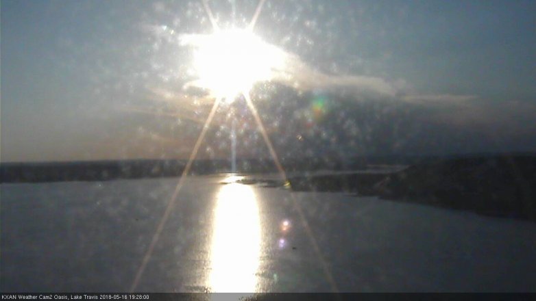 Lake Travis webcam, May 16, 2018 6:30 PM CT