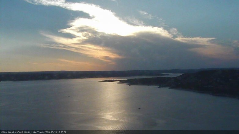 Lake Travis webcam, May 16, 2018 6:35 PM CT