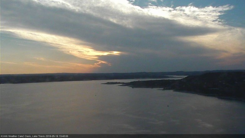 Lake Travis webcam, May 16, 2018 6:50 PM CT