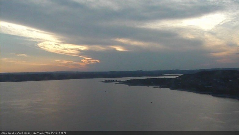 Lake Travis webcam, May 16, 2018 7:00 PM CT