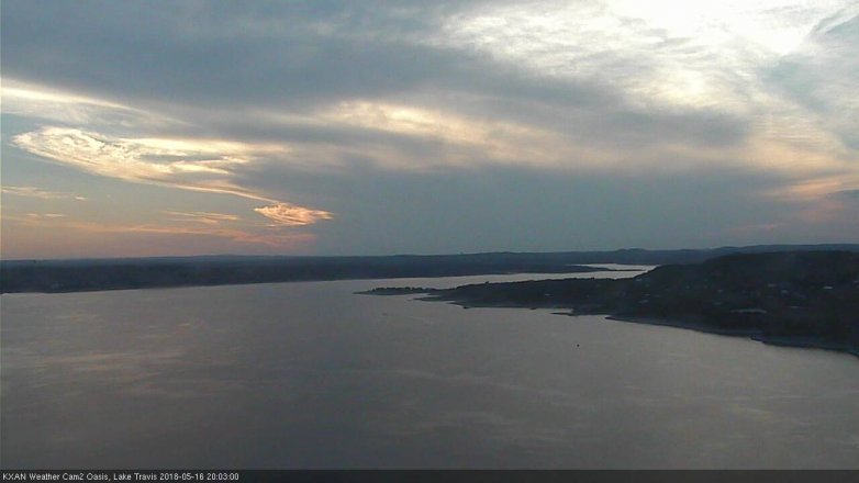Lake Travis webcam, May 16, 2018 7:05 PM CT