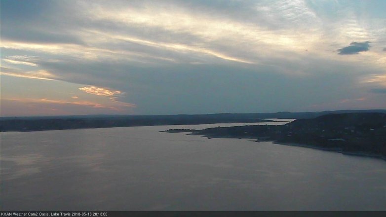 Lake Travis webcam, May 16, 2018 7:15 PM CT