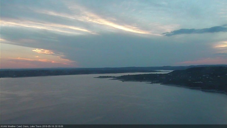 Lake Travis webcam, May 16, 2018 7:20 PM CT
