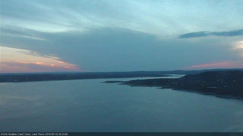 Lake Travis webcam, May 16, 2018 7:25 PM CT