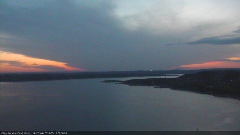 Lake Travis webcam, May 16, 2018 7:40 PM CT