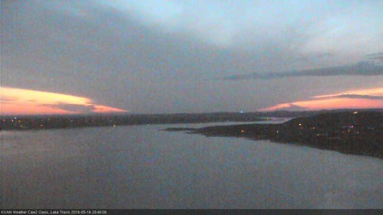 Lake Travis webcam, May 16, 2018 7:50 PM CT