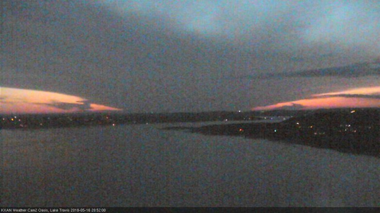 Lake Travis webcam, May 16, 2018 7:55 PM CT