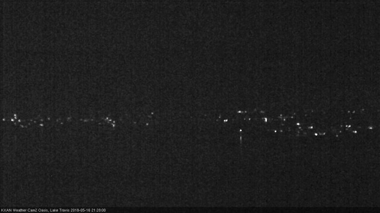 Lake Travis webcam, May 16, 2018 8:30 PM CT