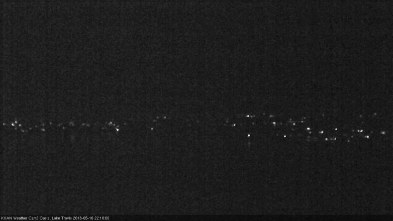 Lake Travis webcam, May 16, 2018 9:20 PM CT