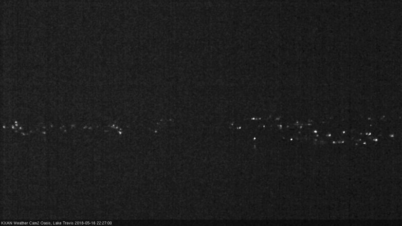 Lake Travis webcam, May 16, 2018 9:30 PM CT