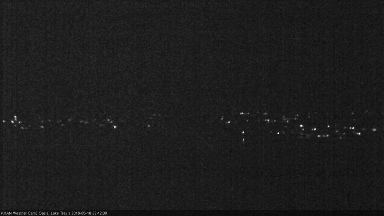 Lake Travis webcam, May 16, 2018 9:45 PM CT
