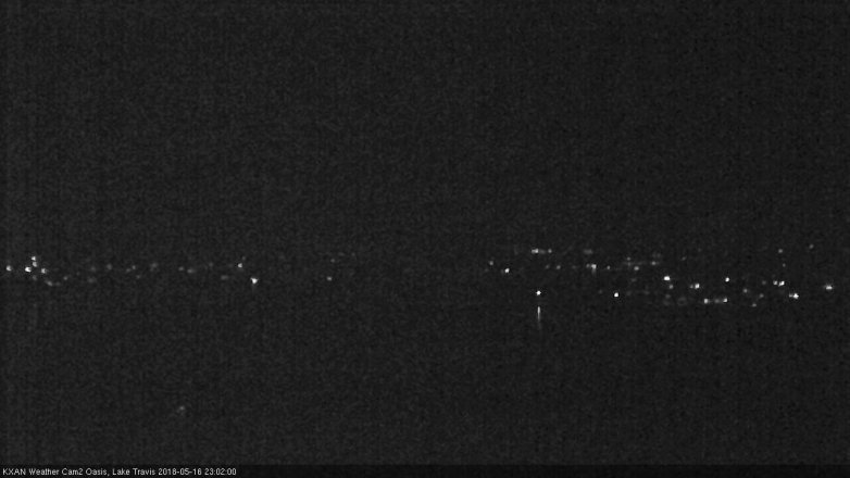 Lake Travis webcam, May 16, 2018 10:05 PM CT