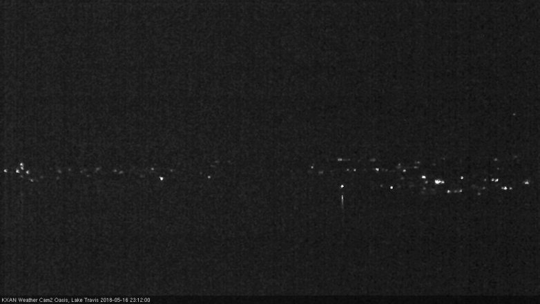 Lake Travis webcam, May 16, 2018 10:15 PM CT