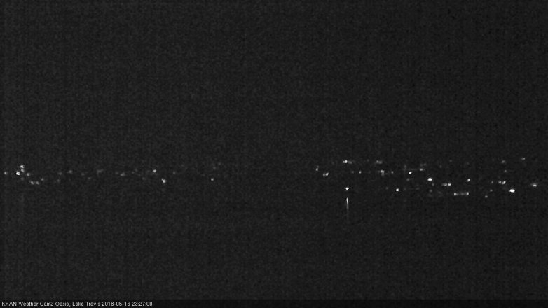 Lake Travis webcam, May 16, 2018 10:30 PM CT