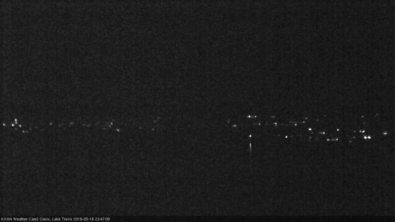 Lake Travis webcam, May 16, 2018 10:50 PM CT
