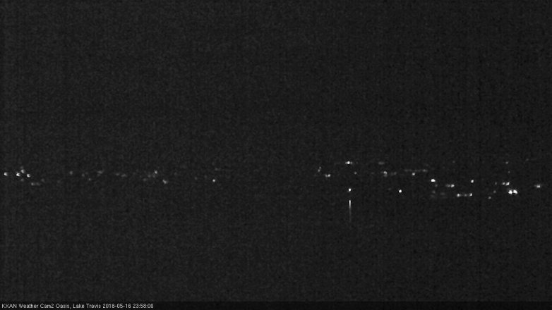 Lake Travis webcam, May 16, 2018 11:00 PM CT