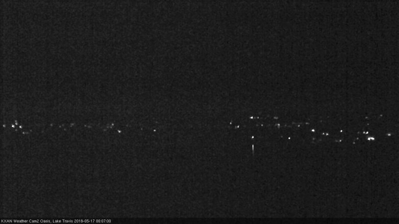 Lake Travis webcam, May 16, 2018 11:10 PM CT