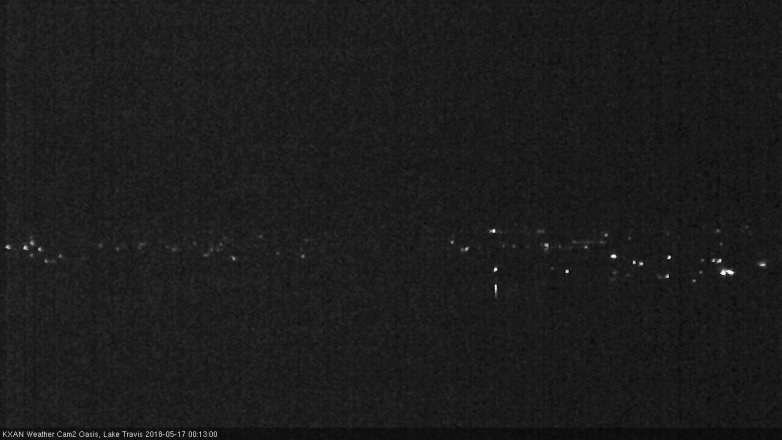 Lake Travis webcam, May 16, 2018 11:15 PM CT