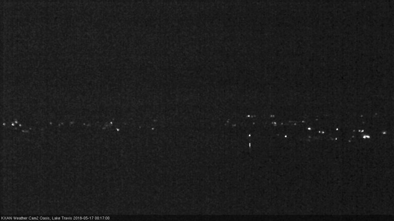 Lake Travis webcam, May 16, 2018 11:20 PM CT