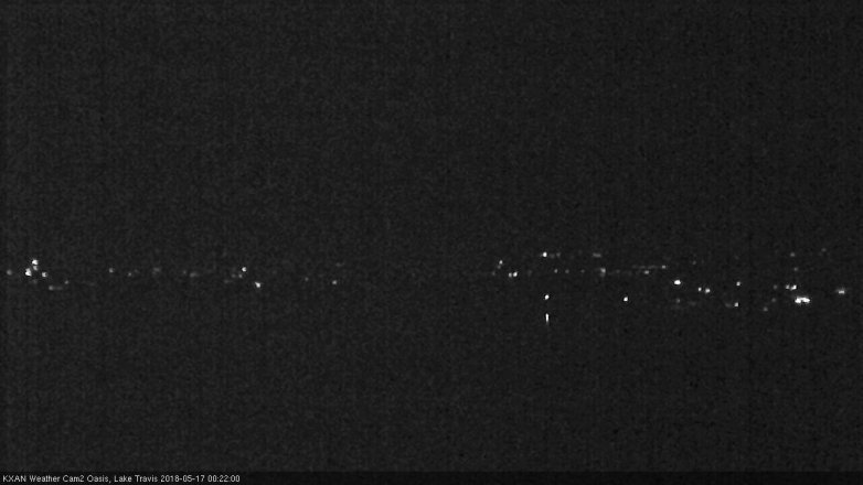 Lake Travis webcam, May 16, 2018 11:25 PM CT
