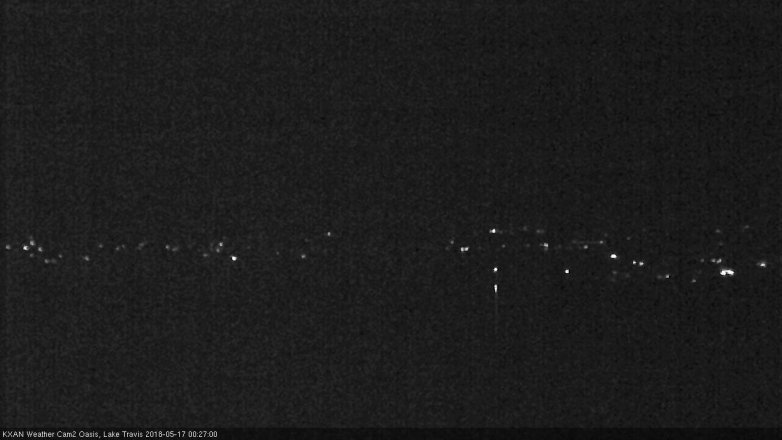 Lake Travis webcam, May 16, 2018 11:30 PM CT