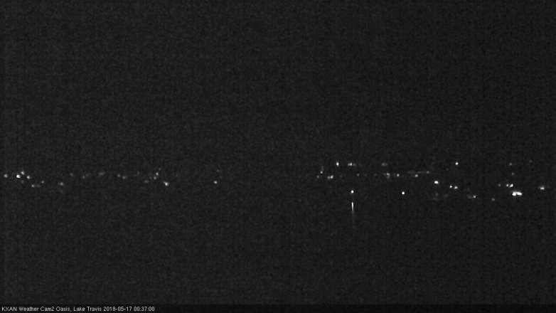 Lake Travis webcam, May 16, 2018 11:40 PM CT