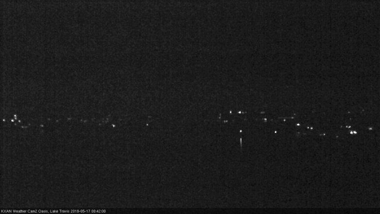 Lake Travis webcam, May 16, 2018 11:45 PM CT