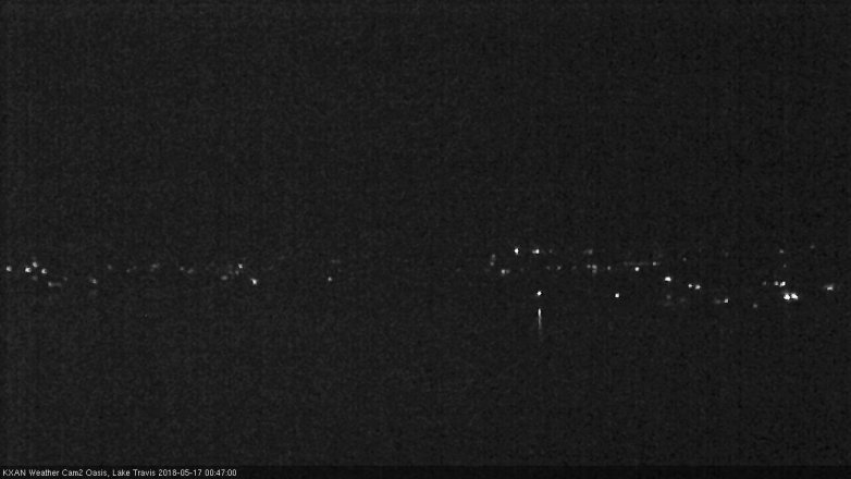 Lake Travis webcam, May 16, 2018 11:50 PM CT