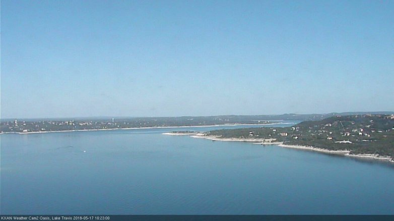Lake Travis webcam, May 17, 2018 9:25 AM CT
