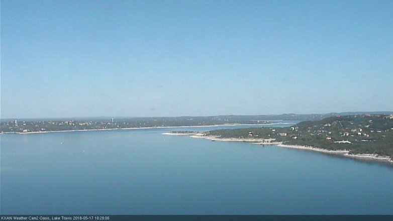 Lake Travis webcam, May 17, 2018 9:30 AM CT