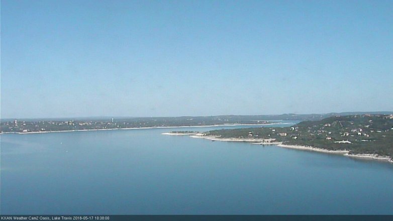 Lake Travis webcam, May 17, 2018 9:40 AM CT