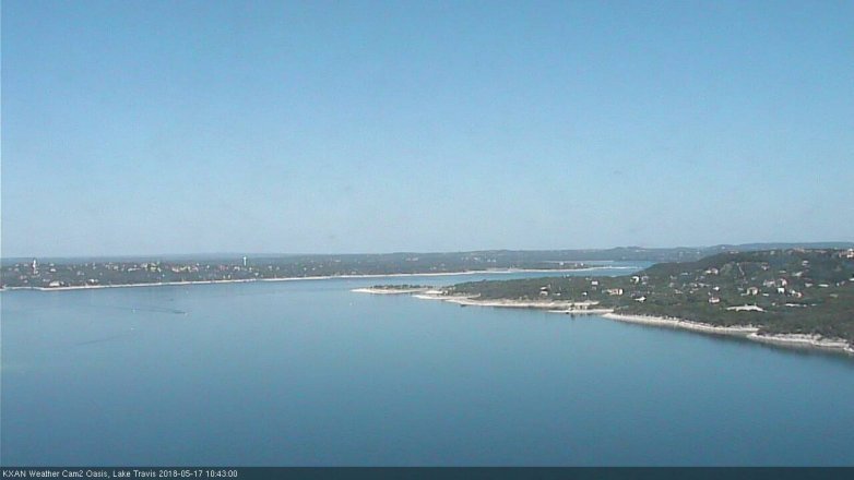 Lake Travis webcam, May 17, 2018 9:45 AM CT