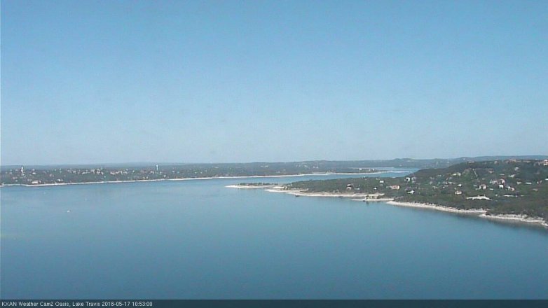 Lake Travis webcam, May 17, 2018 9:55 AM CT