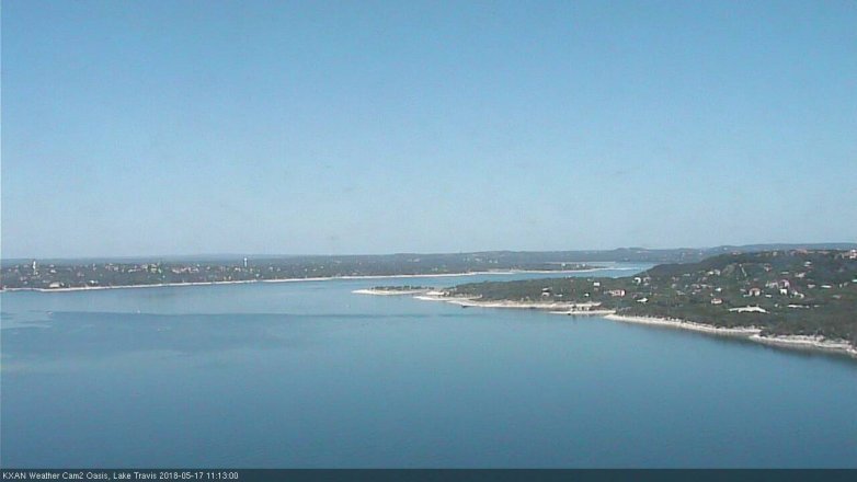 Lake Travis webcam, May 17, 2018 10:15 AM CT